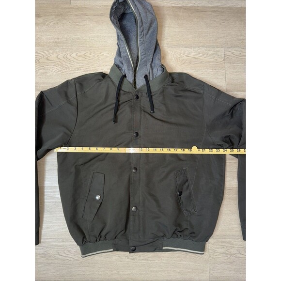 J. Whistler Winter Jacket L Detachable Hood Puffer Green Bomber Mountain Ski - Picture 6 of 10